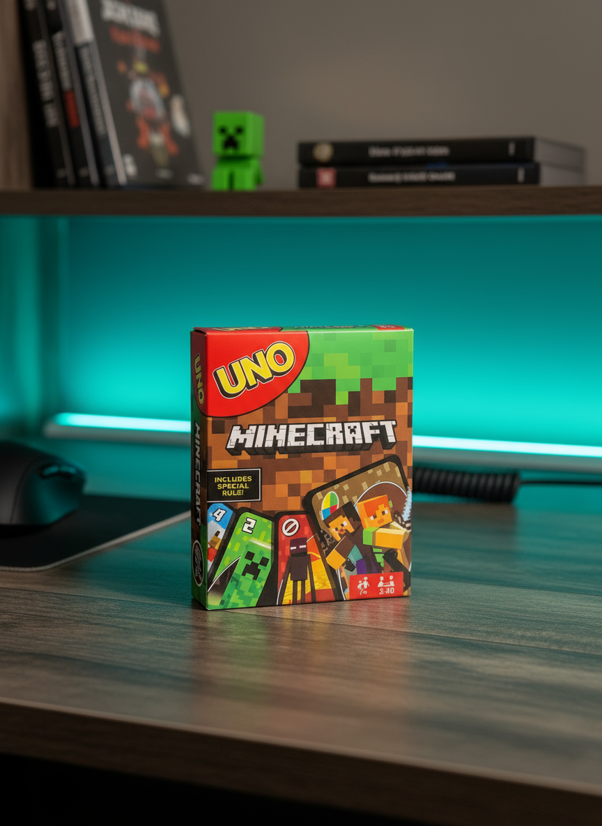 UNO Minecraft Edition in modern setting