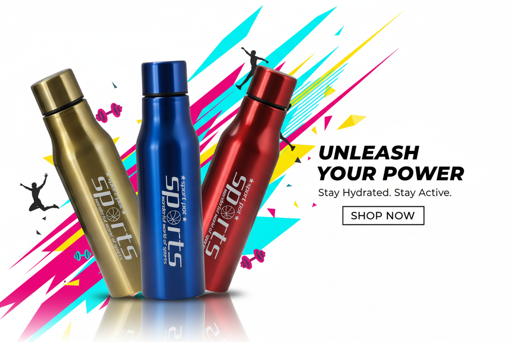 Sports Bottles Marketing Banner